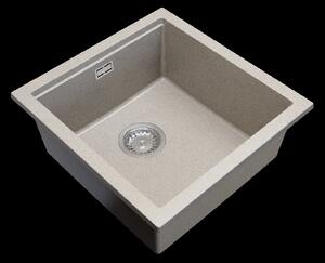 Gamma Decor 4850, 1 rekeszes gránit mosogató 480x500x215 mm, bézs, GMA-ZLE000169