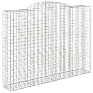 Íves horganyzott vas gabion kosár 300 x 50 x 220/240 cm