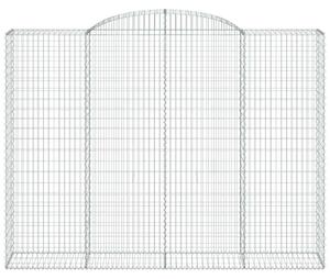 VidaXL Gabion Kosár - Íves - 300x50x240 cm - 4 db