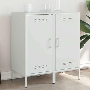 VidaXL Fém Tárolószekrény Szett - 2 db - Fehér - 36x39x79cm