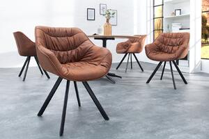 MATCH design szék - barna