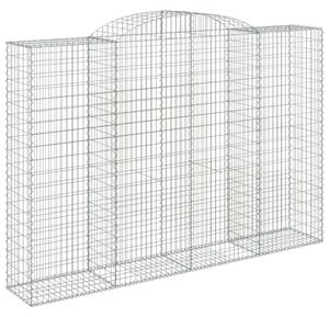 Íves horganyzott vas gabion kosár 300 x 50 x 200/220 cm