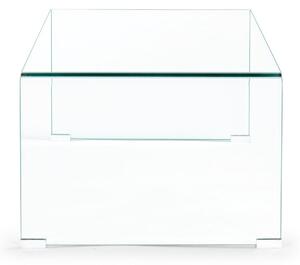 IRIDE négyszögletes üveg dohányzóasztal 120x60
