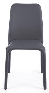 PATHOS sötétszürke műbőr szék