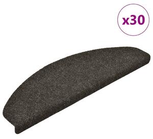30 db antracitszürke öntapadó lépcsőszőnyeg 65x21x4 cm