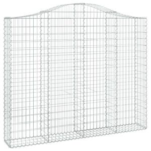 Íves horganyzott vas gabion kosár 200x30x160/180 cm