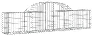 3 db íves horganyzott vas gabion kosár 200x30x40/60 cm