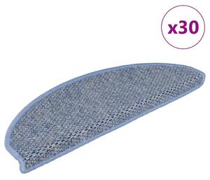 30 db kék lépcsőszőnyegek öntapadós szizál kinézetű 65x21x4 cm