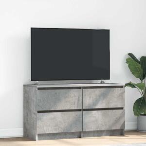 Betonszürke szerelt fa TV-szekrény 100x35x54 cm