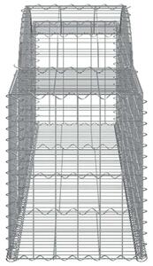 Gabion Kosár - 7 db - 300x50x60/80 cm - Horganyzott Vas