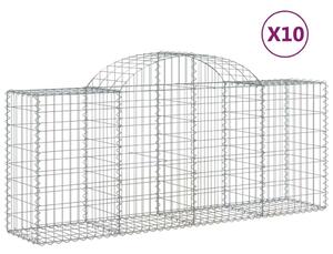Gabion Kosár - Íves - 10 db - 200x50x80/100cm