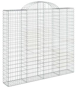 4 db íves horganyzott vas gabion kosár 200x50x180/200 cm