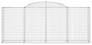 5 db íves horganyzott vas gabion kosár 300x50x120/140 cm