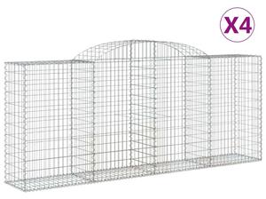 4 db Íves Gabion Kosár - 300x50x120/140 cm