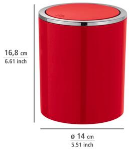 ABS Szemeteskosár, Inca Piros, 2L, Ø14xM16,8 cm