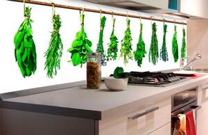 Öntapadós fotótapéta konyhába friss fűszernövények