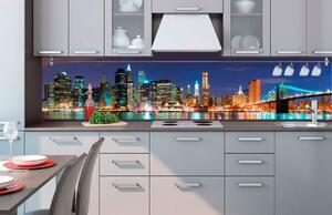 Öntapadós fotótapéta konyhába éjjeli Manhattan