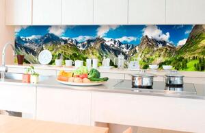 Öntapadós fotótapéta konyhába csodálatos hegyek