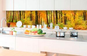Öntapadós fotótapéta konyhába erdő őszi színekben
