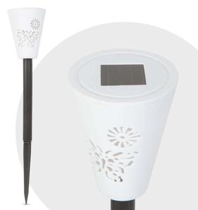 LED-es napelemes lámpa (hidegfehér / RGB, fehér, műanyag)