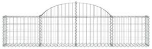 VidaXL Gabion Kosár - Íves - 12 db - 200x30x40/60cm