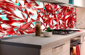 Öntapadós fotótapéta konyhába piros kristály