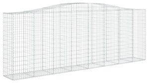 VidaXL Gabion Kosár Fal - 15 db - 400x50x140/160 cm