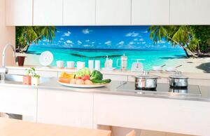 Öntapadós fotótapéta konyhába tengerparti paradicsom