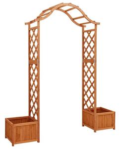 Fa Pergola Virágtartóval - 175x40x204 cm