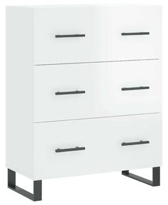 Modern Tálalószekrény - 3 Fiók - Fehér - 70x34x90 cm