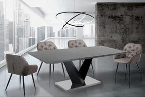 VALY design bővíthető étkezőasztal - 160-200cm - cement