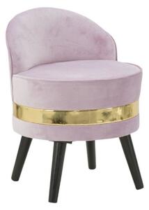 PARIS rózsaszín és arany bársony szék