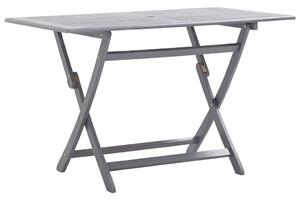 Tömör akácfa összecsukható kerti asztal 120 x 70 x 75 cm