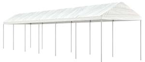 VidaXL Nagy Fehér Polietilén Pavilon - 13,38 x 2,28 m