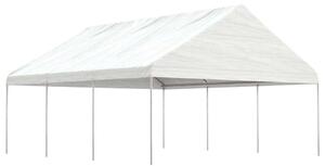 VidaXL Nagy Fehér Pavilon - Tetővel - 6,7 x 5,9 x 3,8 m