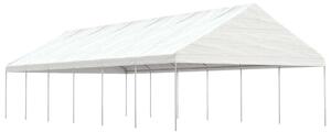 VidaXL Nagy Fehér Pavilon - 13,38x5,88x3,75m