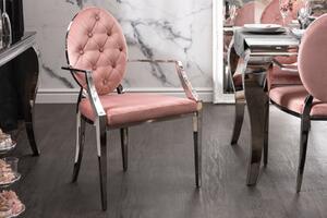 MODERN BAROCK luxus karfás szék - mályva