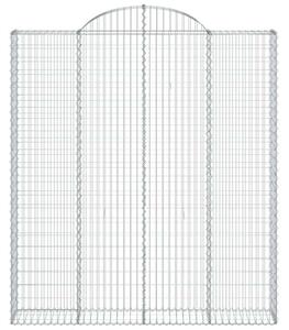 VidaXL Gabion Kosár Fal - 5 db - 200x30x220/240 cm
