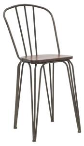 HARLEM I fekete és barna vas szék - 2 DB