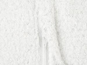 Fehér puha díszpárna kétdarabos szettben ⌀ 30 cm RUTABAGA