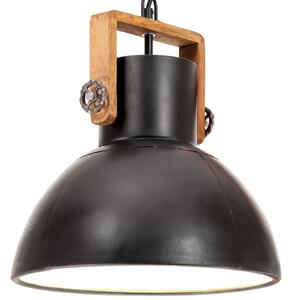 Kerek fekete ipari függőlámpa 25 W 30 cm E27