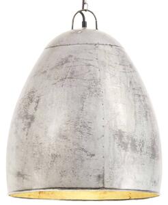 Kerek ezüstszínű ipari függőlámpa 25 W 42 cm E27