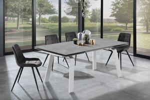 DEEN MARBLE design bővíthető étkezőasztal - kerámia- 160-240cm - szürke márvány