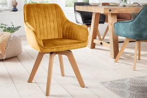 LIVORNO design forgatható szék - sárga