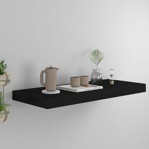 Fekete MDF fali polc 60 x 23,5 x 3,8 cm
