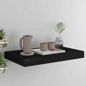 Fekete MDF lebegő fali polc 40 x 23 x 3,8 cm