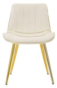 PARIS fehér és arany bársony szék - 2 DB