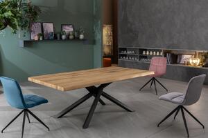 SPIKE modern étkezőasztal - tölgy/fekete - 160cm