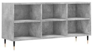 Betonszürke szerelt fa tv-szekrény 103,5x30x50 cm