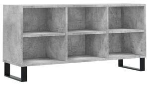 Betonszürke szerelt fa tv-szekrény 103,5x30x50 cm